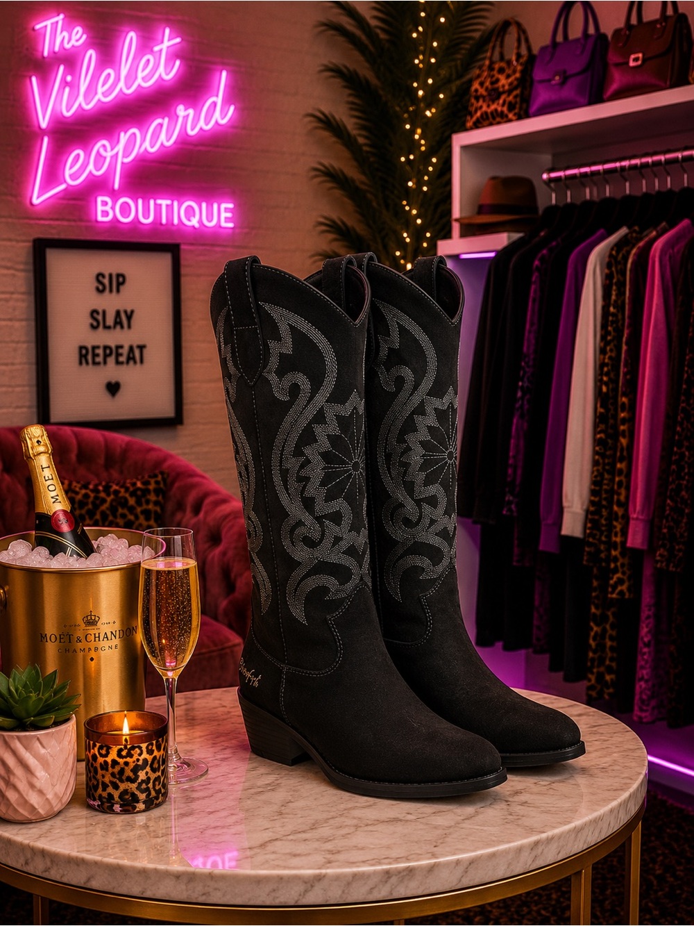 Blowfish Malibu Stutter Cowboy Boot Suede